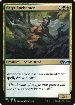 Satyr Enchanter [Core Set 2019] | Black Swamp Games