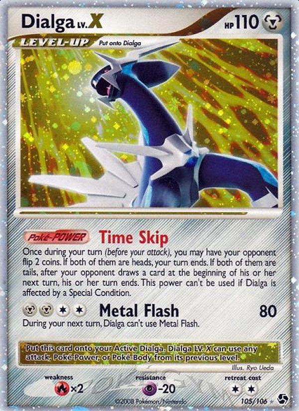 Dialga LV.X (105/106) [Diamond & Pearl: Great Encounters] | Black Swamp Games