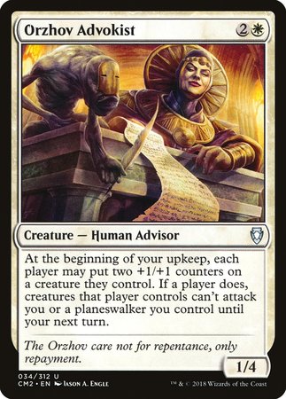 Orzhov Advokist [Commander Anthology Volume II] | Black Swamp Games