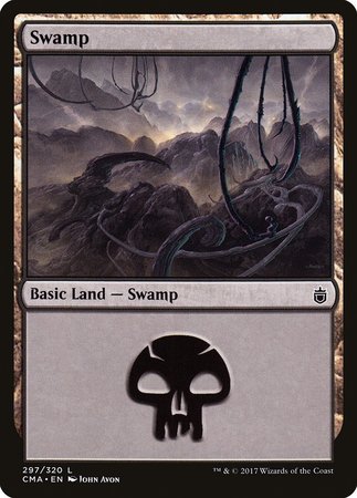 Swamp (297) [Commander Anthology] | Black Swamp Games