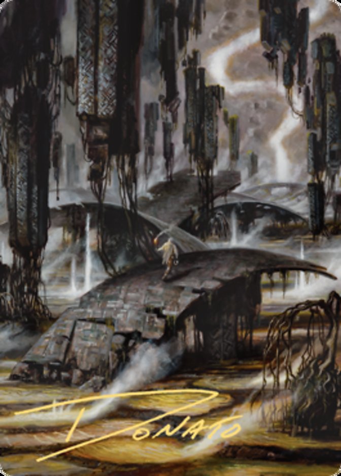 Grimclimb Pathway Art Card (Gold-Stamped Signature) [Zendikar Rising Art Series] | Black Swamp Games