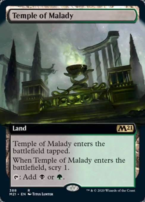 Temple of Malady (Extended Art) [Core Set 2021] | Black Swamp Games