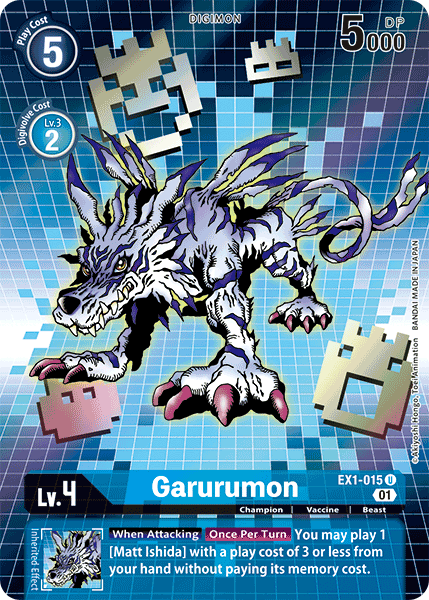 Garurumon [EX1-015] (Alternate Art) [Classic Collection] | Black Swamp Games