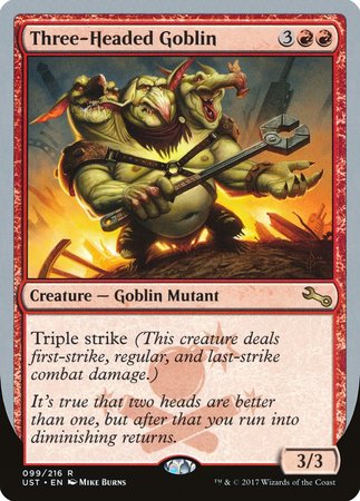 Three-Headed Goblin [Unstable] | Black Swamp Games