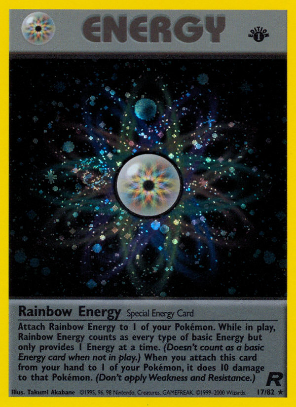 Rainbow Energy (17/82) [Team Rocket 1st Edition] | Black Swamp Games