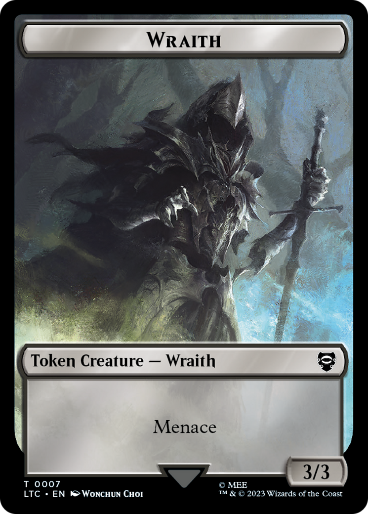 Food // Wraith Double-Sided Token [The Lord of the Rings: Tales of Middle-Earth Commander Tokens] | Black Swamp Games