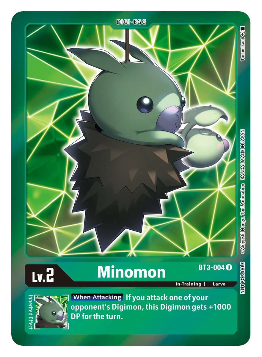 Minomon [BT3-004] (Event Pack 2) [Release Special Booster Ver.1.5] | Black Swamp Games