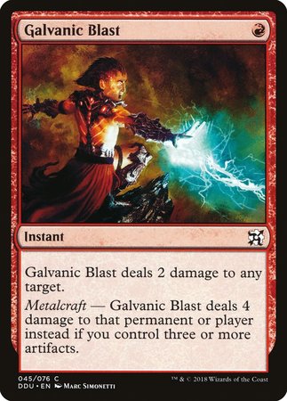Galvanic Blast [Duel Decks: Elves vs. Inventors] | Black Swamp Games