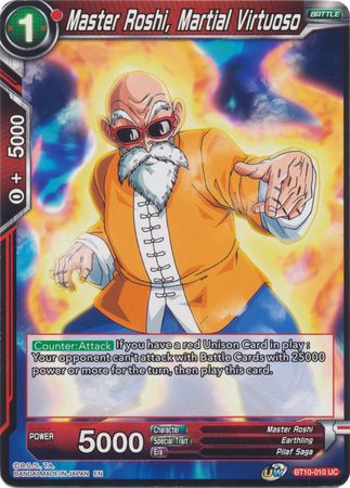Master Roshi, Martial Virtuoso (BT10-010) [Rise of the Unison Warrior 2nd Edition] | Black Swamp Games