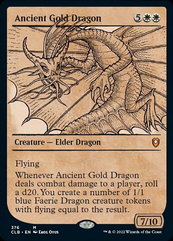 Ancient Gold Dragon (Showcase) [Commander Legends: Battle for Baldur's Gate] | Black Swamp Games