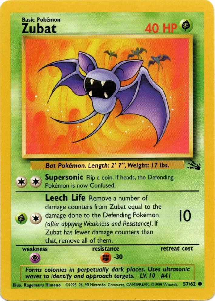 Zubat (57/62) [Fossil Unlimited] | Black Swamp Games