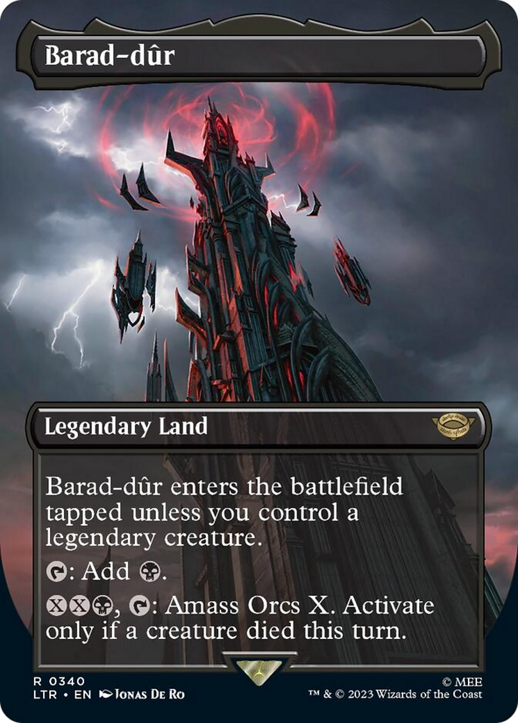 Barad-dur (Borderless Alternate Art) (340) [The Lord of the Rings: Tales of Middle-Earth] | Black Swamp Games