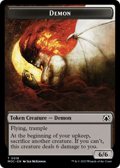 Angel (3) // Demon Double-Sided Token [March of the Machine Commander Tokens] | Black Swamp Games