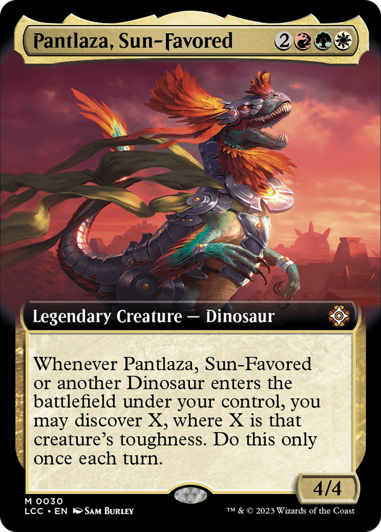 Pantlaza, Sun-Favored (Extended Art) [The Lost Caverns of Ixalan Commander] | Black Swamp Games