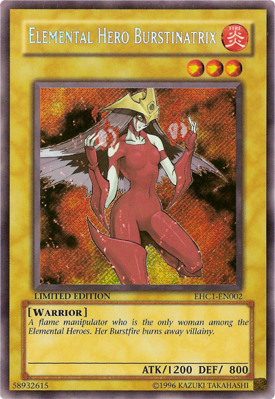 Elemental Hero Burstinatrix [EHC1-EN002] Secret Rare | Black Swamp Games