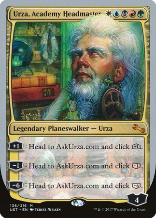Urza, Academy Headmaster [Unstable] | Black Swamp Games