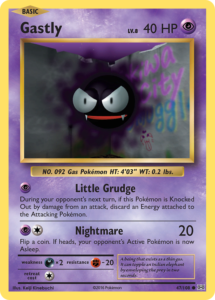 Gastly (47/108) [XY: Evolutions] | Black Swamp Games