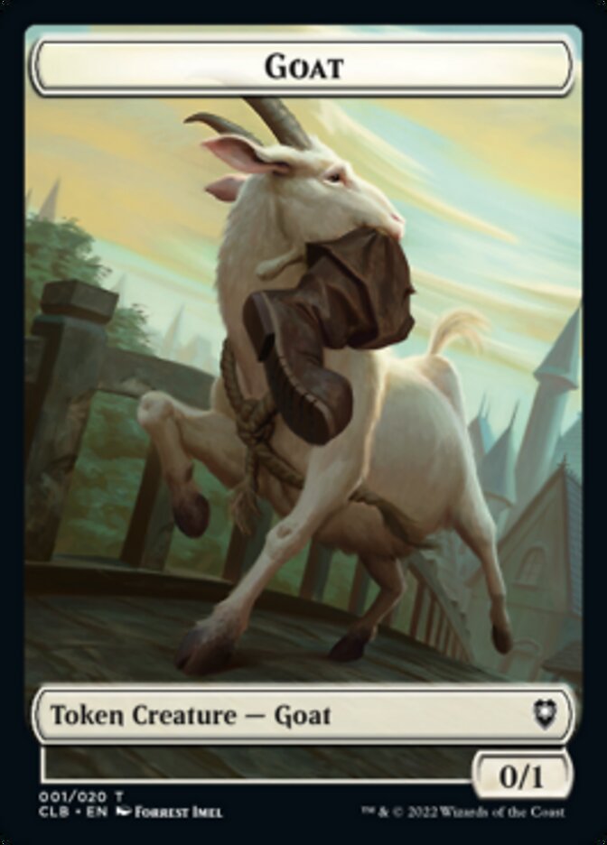 Treasure // Goat Double-sided Token [Commander Legends: Battle for Baldur's Gate Tokens] | Black Swamp Games