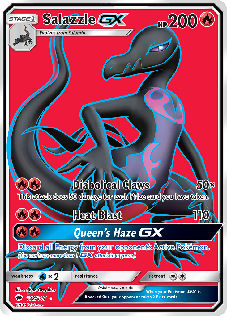 Salazzle GX (132/147) [Sun & Moon: Burning Shadows] | Black Swamp Games