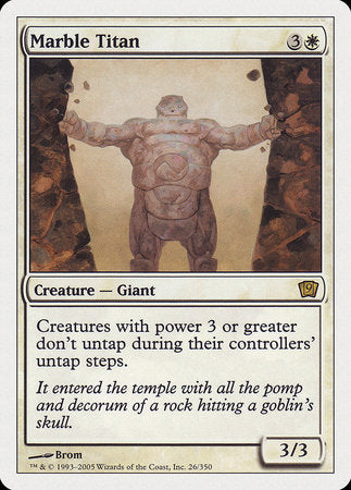 Marble Titan [Ninth Edition] | Black Swamp Games