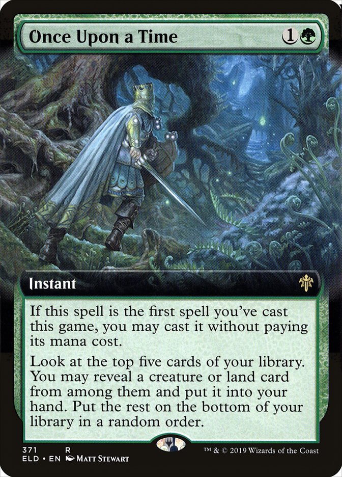 Once Upon a Time (Extended Art) [Throne of Eldraine] | Black Swamp Games