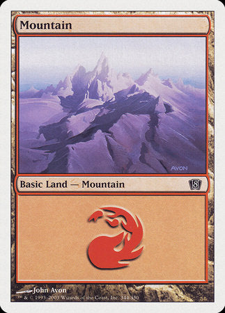 Mountain (344) [Eighth Edition] | Black Swamp Games