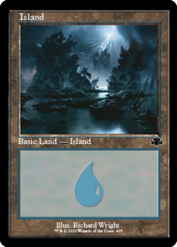 Island (405) (Retro) [Dominaria Remastered] | Black Swamp Games