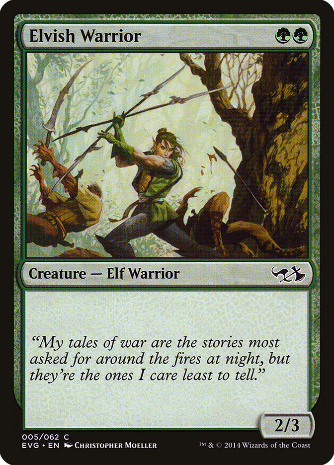 Elvish Warrior (Elves vs. Goblins) [Duel Decks Anthology] | Black Swamp Games