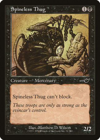 Spineless Thug [Nemesis] | Black Swamp Games