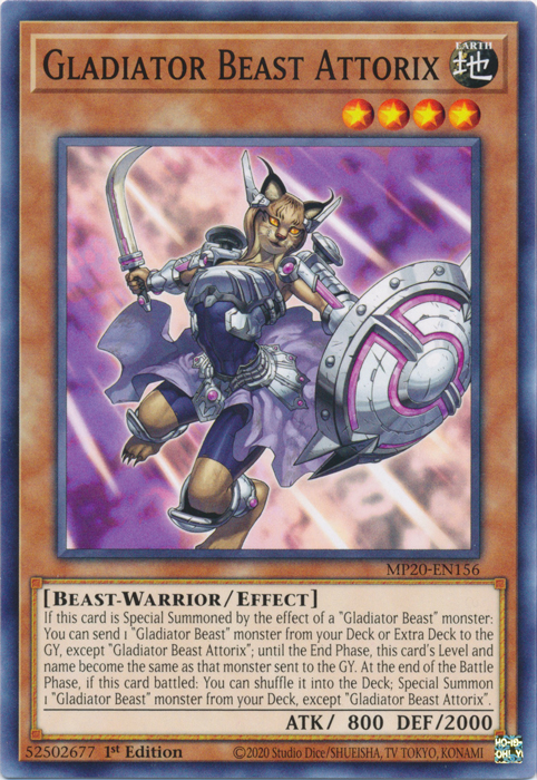 Gladiator Beast Attorix [MP20-EN156] Common | Black Swamp Games