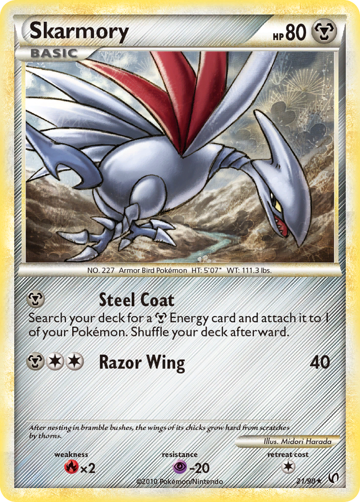 Skarmory (21/90) [HeartGold & SoulSilver: Undaunted] | Black Swamp Games