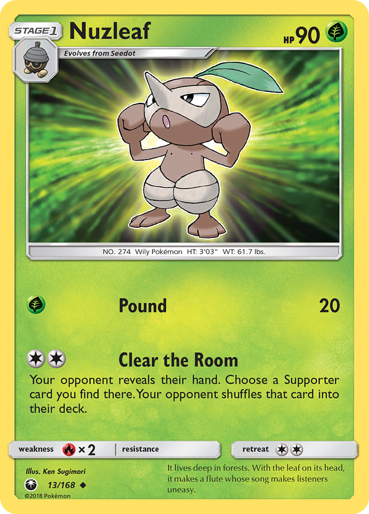 Nuzleaf (13/168) [Sun & Moon: Celestial Storm] | Black Swamp Games