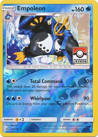 Empoleon (34/156) (League Promo) [Sun & Moon: Ultra Prism] | Black Swamp Games