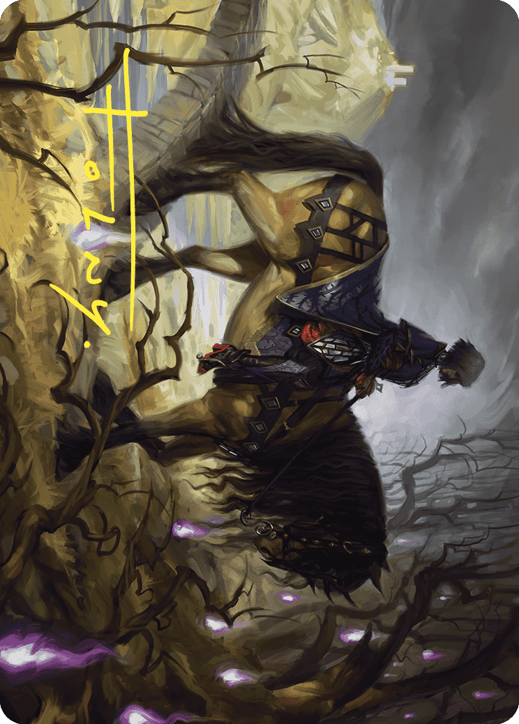 Rowan's Grim Search Art Card (Gold-Stamped Signature) [Wilds of Eldraine Art Series] | Black Swamp Games