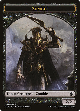 Zombie Token [Dragons of Tarkir Tokens] | Black Swamp Games