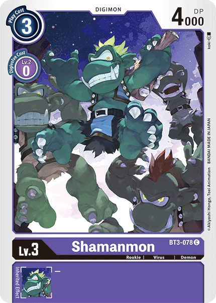 Shamanmon [BT3-078] [Release Special Booster Ver.1.5] | Black Swamp Games