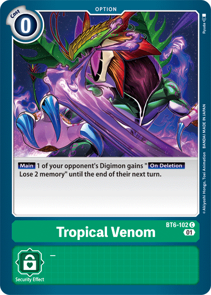 Tropical Venom [BT6-102] [Double Diamond] | Black Swamp Games