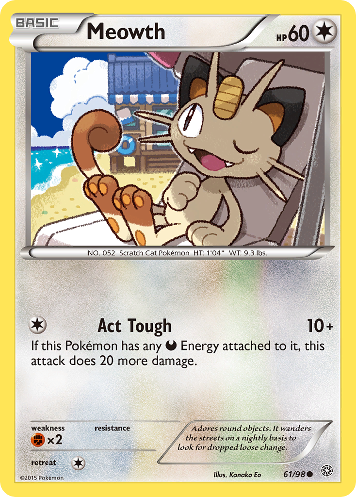 Meowth (61/98) [XY: Ancient Origins] | Black Swamp Games