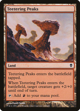 Teetering Peaks [Zendikar] | Black Swamp Games