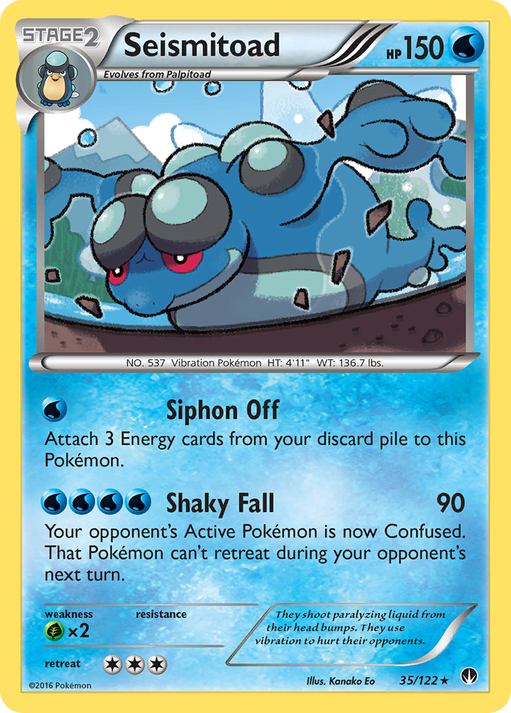 Seismitoad (35/122) [XY: BREAKpoint] | Black Swamp Games