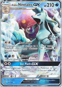 Alolan Ninetales GX (22/145) (Ice Path FTW - Zachary Bokhari) [World Championships 2017] | Black Swamp Games