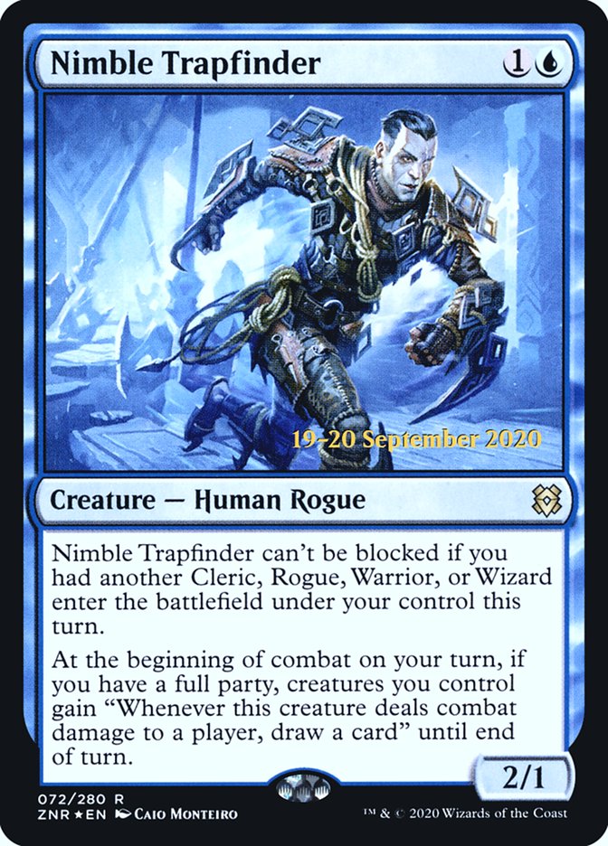 Nimble Trapfinder  [Zendikar Rising Prerelease Promos] | Black Swamp Games