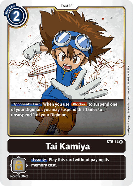 Tai Kamiya [ST5-14] [Starter Deck: Machine Black] | Black Swamp Games