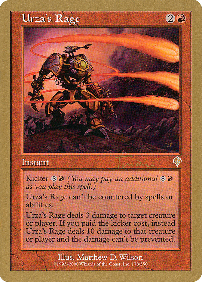 Urza's Rage (Jan Tomcani) [World Championship Decks 2001] | Black Swamp Games