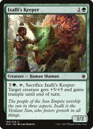 Ixalli's Keeper [Ixalan] | Black Swamp Games