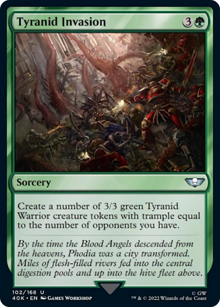 Tyranid Invasion (Surge Foil) [Universes Beyond: Warhammer 40,000] | Black Swamp Games