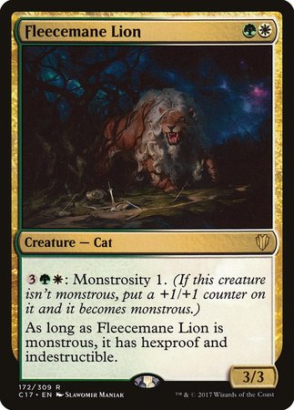 Fleecemane Lion [Commander 2017] | Black Swamp Games