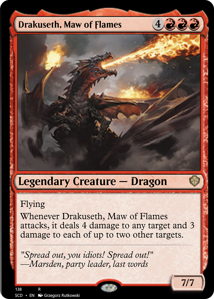 Drakuseth, Maw of Flames [Starter Commander Decks] | Black Swamp Games