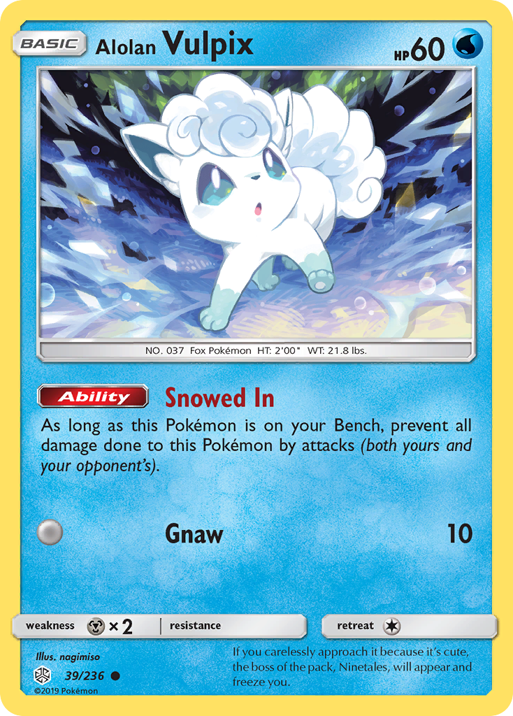 Alolan Vulpix (39/236) [Sun & Moon: Cosmic Eclipse] | Black Swamp Games