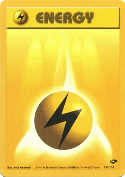 Lightning Energy (130/132) [Gym Challenge Unlimited] | Black Swamp Games